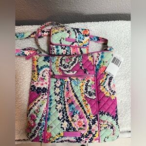Vera Bradley Iconic Hipster NWT & Riley wallet NWOT Wildflower Paisley Set